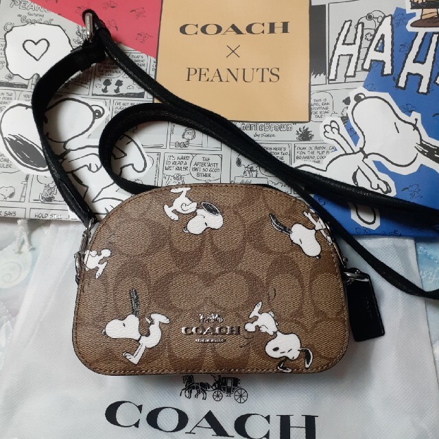 ショルダーバッグ☆COACH×スヌーピー正規品　セレナミニクロスボディバック　新品未使用☆