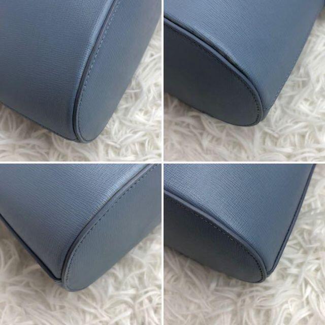 Furla(フルラ)の美品✨FURLA ショルダーバッグ ポシェット ロゴ レザー アイスブルー レディースのバッグ(ショルダーバッグ)の商品写真