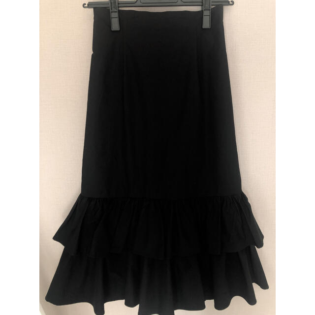 Mystrada(マイストラーダ)の”安西こずえ×Mystrada”コラボティアードスカート　　ブラック　　　 レディースのスカート(ロングスカート)の商品写真