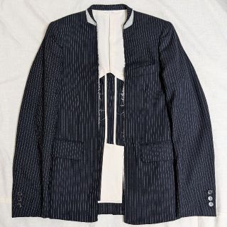 コムデギャルソンオムプリュス(COMME des GARCONS HOMME PLUS)の【新品】XS コムデギャルソンオムプリュスカットオフテーラードジャケット(テーラードジャケット)