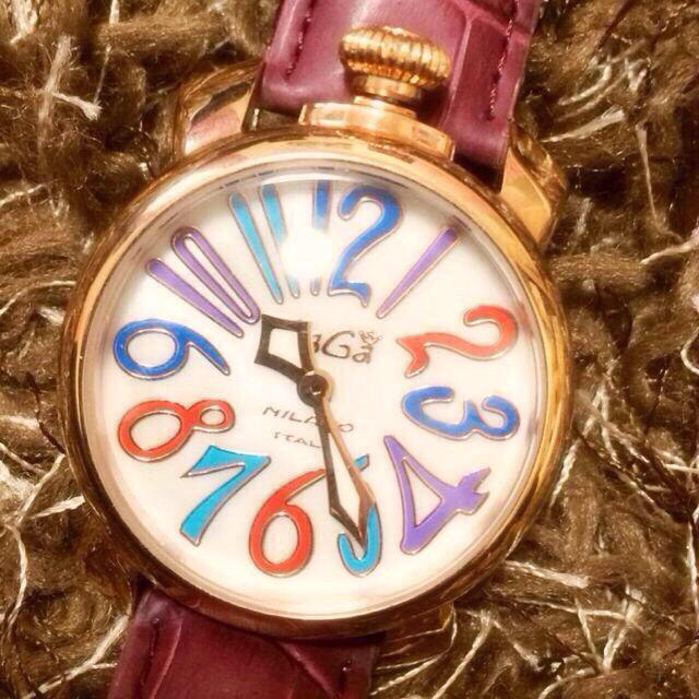 約123mmベルト幅ガガミラノ＊レディース ピンク 時計