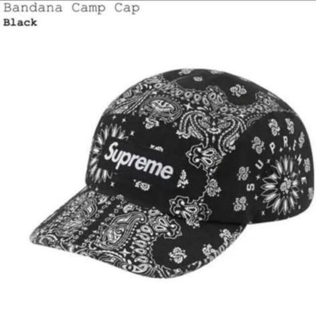 Supreme 21SS Bandana Camp Cap Black