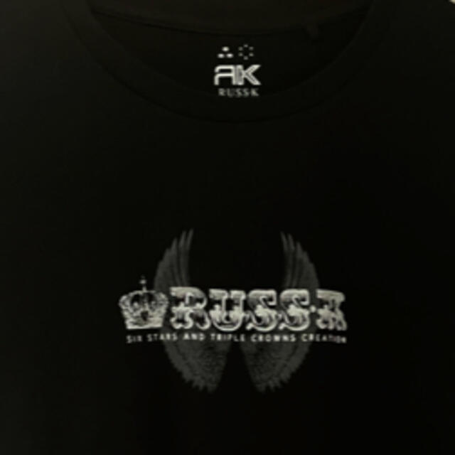 RUSS・K(ラスケー)の〈売り切りセール〉美品◆Tシャツ　レディース　ブラック　RUSS・K レディースのトップス(Tシャツ(半袖/袖なし))の商品写真