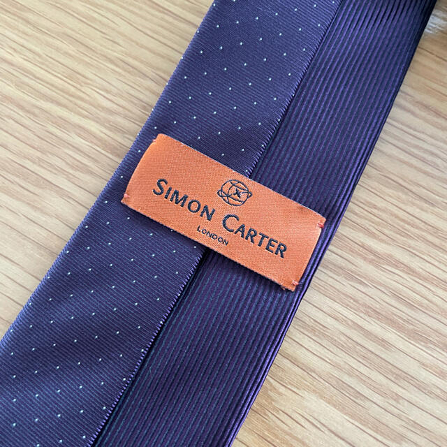 SIMON CARTER(サイモンカーター)のSIMON CARTER ネクタイ 紫 メンズのファッション小物(ネクタイ)の商品写真