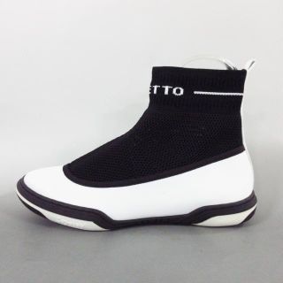 レペット(repetto)のレペット スニーカー 39 - 黒×白 化学繊維(スニーカー)