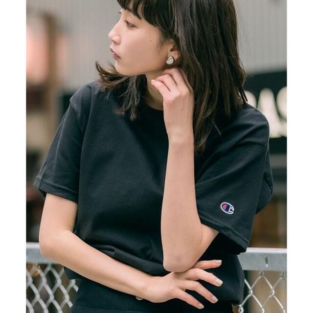 Champion(チャンピオン)の【新品】レディース チャンピオン コットン 無地 半袖 Tシャツ レディースのトップス(Tシャツ(半袖/袖なし))の商品写真