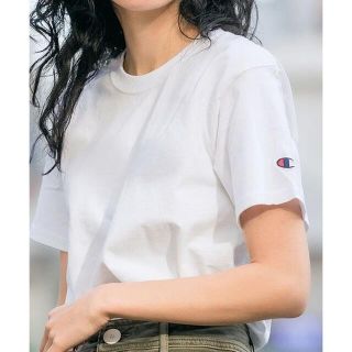 チャンピオン(Champion)の【新品】レディース チャンピオン コットン 無地 半袖 Tシャツ(Tシャツ(半袖/袖なし))