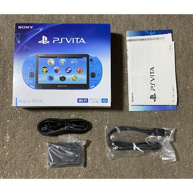 PSVita 2000 ブルー FW3.60 美品ゲームソフト/ゲーム機本体 - 携帯用