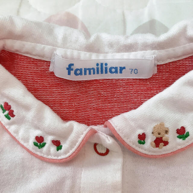 familiar(ファミリア)のファミリア　ロンパース　サイズ70 キッズ/ベビー/マタニティのベビー服(~85cm)(ロンパース)の商品写真