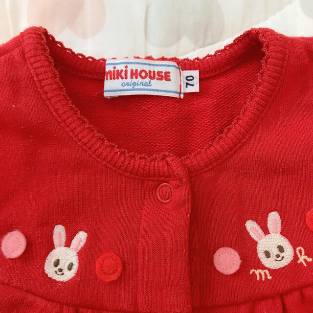 mikihouse(ミキハウス)のミキハウス　ロンパース　サイズ70 キッズ/ベビー/マタニティのベビー服(~85cm)(ロンパース)の商品写真