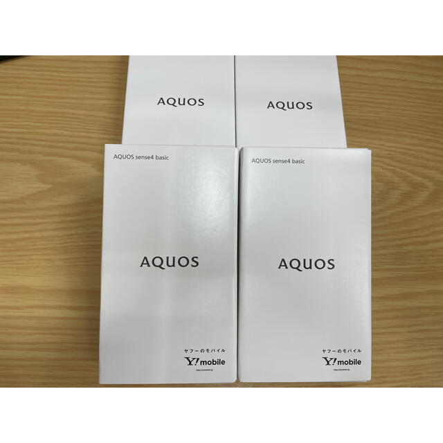 AQUOSAQUOS sense4 basic 4台セット　新品、未使用、simフリー