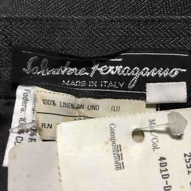 Salvatore Ferragamo(サルヴァトーレフェラガモ)の未使用　フェラガモ　リネン　スカート レディースのスカート(ひざ丈スカート)の商品写真