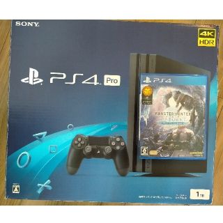 PS4 Pro 本体 1TB 4Ｋ対応+ モンスターハンターアイスボーン(家庭用ゲーム機本体)