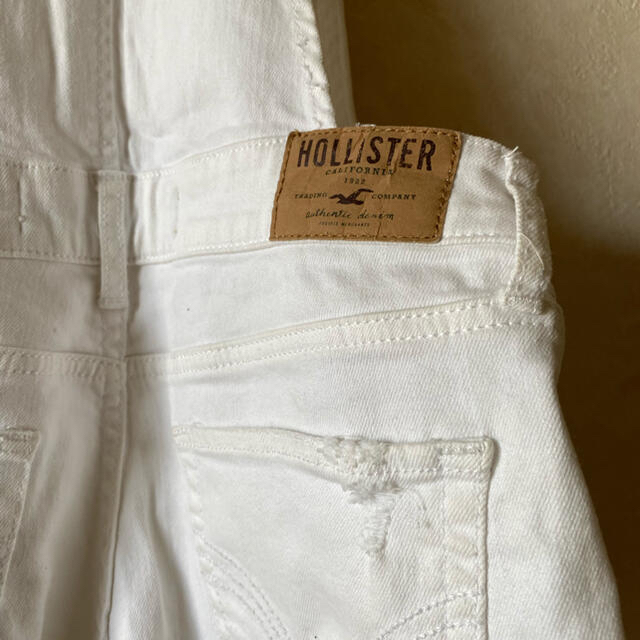 Hollister(ホリスター)のHOLLISTER ホワイトデニム　サロペット付き短パン キッズ/ベビー/マタニティのキッズ服女の子用(90cm~)(パンツ/スパッツ)の商品写真