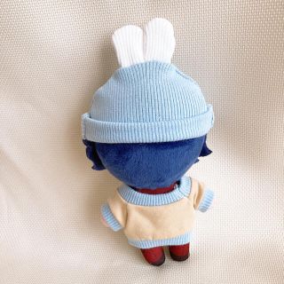 10cmぬいぐるみ用 服 ぬい服 うさみみニット帽 コスマスの通販 by