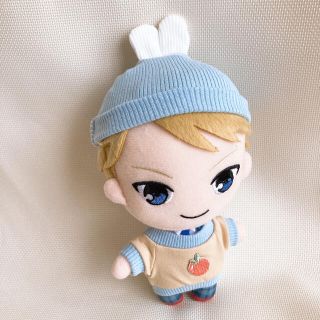 10cmぬいぐるみ用 服 ぬい服 うさみみニット帽 コスマスの通販 by