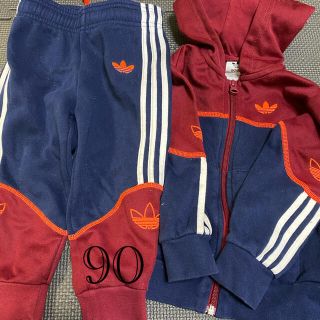 アディダス(adidas)のアディダス　ジャージ上下セット　セットアップ　90(ジャケット/上着)