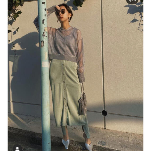 ロングスカート Ameri VINTAGE - LEGGINGS SET KNIT SKIRT
