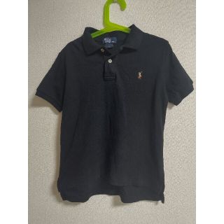 ポロラルフローレン(POLO RALPH LAUREN)の☆ラルフローレン☆ワンポイント綿カットソーポロシャツ 黒ブラック 6 130(Tシャツ/カットソー)