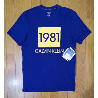 カルバンクライン(Calvin Klein)のカルバンクライン　新品　メンズ　Tシャツ(イエロー/ネイビーS)(Tシャツ/カットソー(半袖/袖なし))