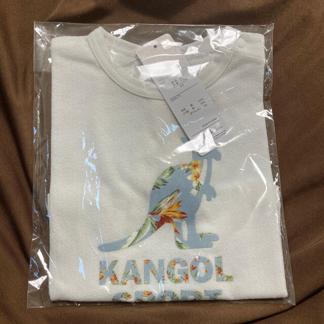 KANGOL(カンゴール)の【新品未使用】カンゴールスポーツ 半袖ロゴワイドTシャツ 80 キッズ/ベビー/マタニティのベビー服(~85cm)(Ｔシャツ)の商品写真