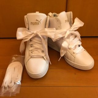 pumaインヒールハイカットスニーカー