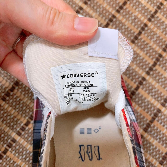 CONVERSE(コンバース)の新品未使用 コンバース converse チェック チェック柄 ローカット  レディースの靴/シューズ(スニーカー)の商品写真