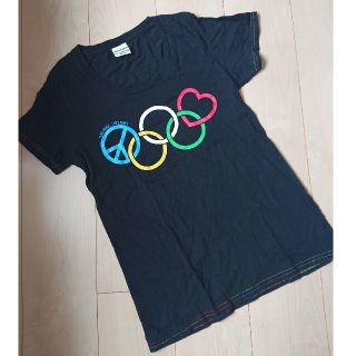 ランドリー(LAUNDRY)のランドリー オリンピック レディースTシャツ ブラック M(Tシャツ(半袖/袖なし))