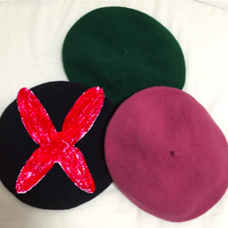 ピンクとグリーンのベレー帽2点セット♪ニコアンド パラビオン SM2(ハンチング/ベレー帽)