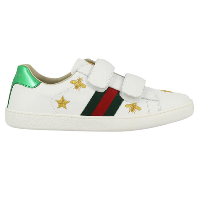 Gucci(グッチ)の◆激レア◆グッチ◆スニーカー◆レディース◆星◆22センチ◆白◆赤◆緑◆ホワイト レディースの靴/シューズ(スニーカー)の商品写真