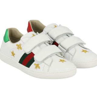 グッチ(Gucci)の◆激レア◆グッチ◆スニーカー◆レディース◆星◆22センチ◆白◆赤◆緑◆ホワイト(スニーカー)