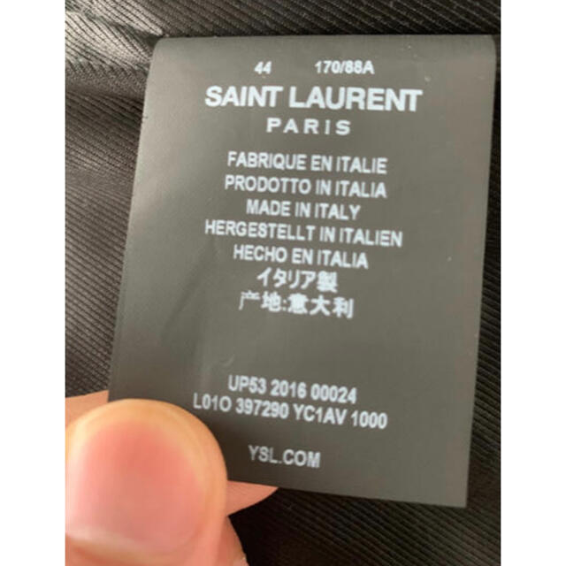 Saint Laurent(サンローラン)の【まめ様専用】Saint Laurent Paris  L01ライダース メンズのジャケット/アウター(ライダースジャケット)の商品写真