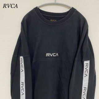 ルーカ(RVCA)のらんこ様専用 RVCA ルーカ スウェット 袖ロゴ ロンT 長袖 ブラック 黒(Tシャツ/カットソー(七分/長袖))