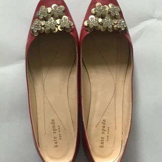 ケイトスペードニューヨーク(kate spade new york)のkate spade   ケイトスペード　エナメル　フラットシューズ(ローファー/革靴)