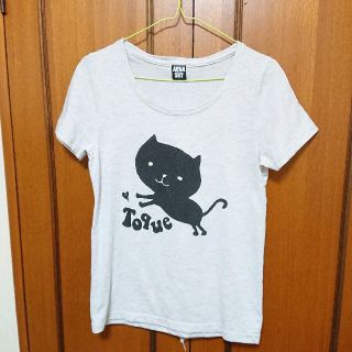 猫イラストTシャツLサイズ(Tシャツ(半袖/袖なし))