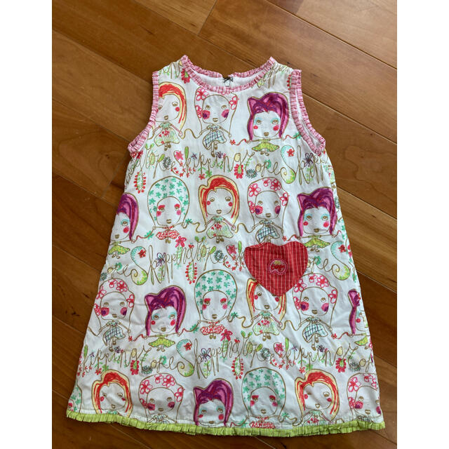 OILILY(オイリリー)のoilily ワンピース　ノースリーブワンピース 女の子　100cm キッズ/ベビー/マタニティのキッズ服女の子用(90cm~)(ワンピース)の商品写真