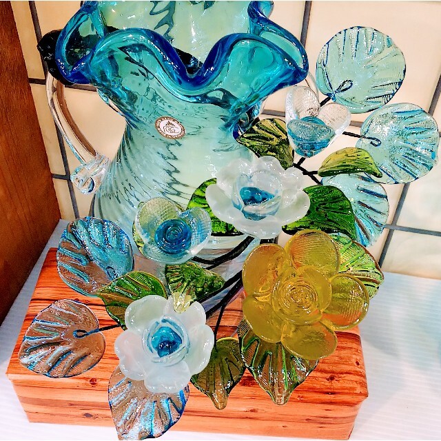 琉球ガラス 花瓶 ⑦