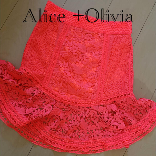 美品☆alice+olivia ランダムプリーツスカート　アリスアンドオリビア