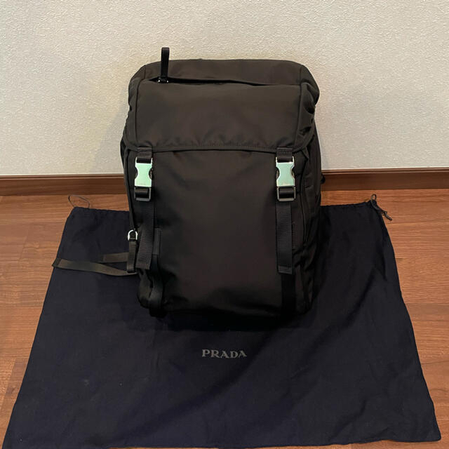 注目ブランドのギフト PRADA バックパック 2VZ062 ナイロン 黒 メンズ