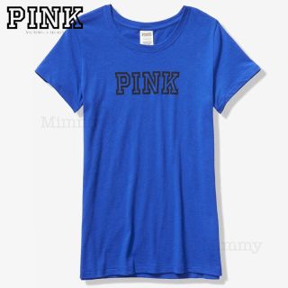 ヴィクトリアズシークレット(Victoria's Secret)のPINK♡エブリデイ Tシャツ♡ブルー(Tシャツ(半袖/袖なし))