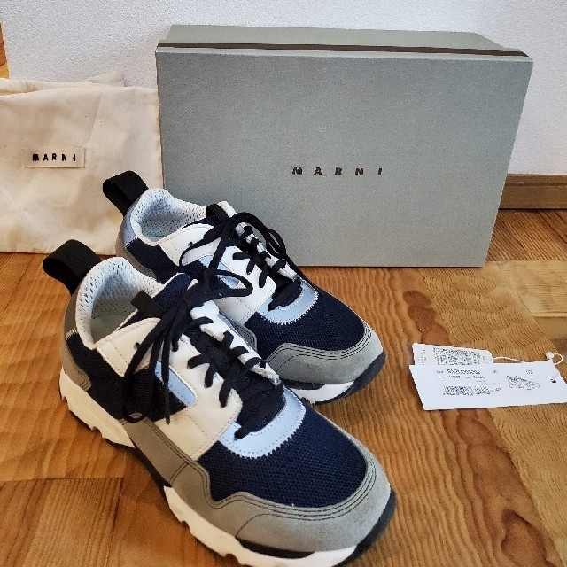 MARNI マルニ パブロ pablo 43 キャンバス ネイビー 箱あり