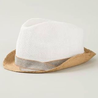 ブルネロクチネリ(BRUNELLO CUCINELLI)のBrunello Cucinelli ラフィアハット　帽子(ハット)