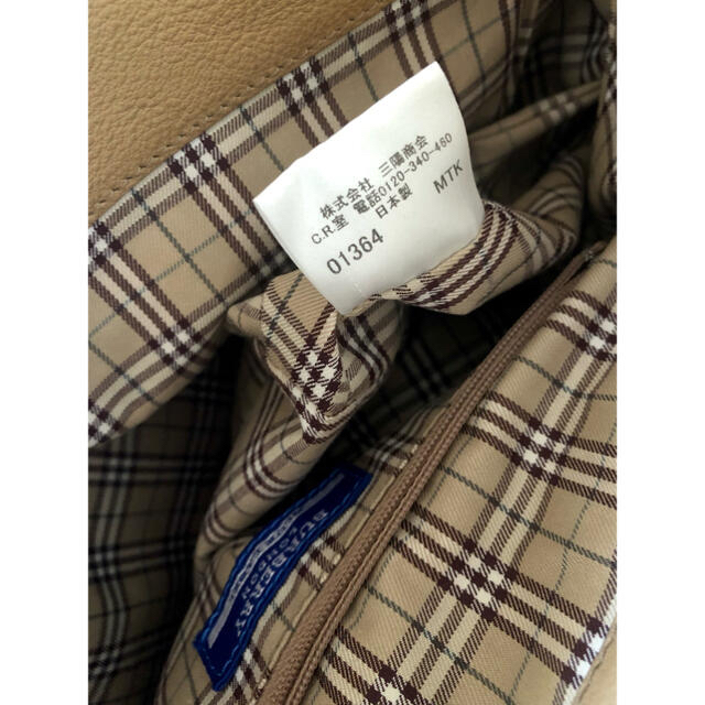 BURBERRY BLACK LABEL(バーバリーブラックレーベル)の値下げ　日本製バーバリーブルーレーベル　バッグ　ショルダーバッグ レザー レディースのバッグ(ショルダーバッグ)の商品写真