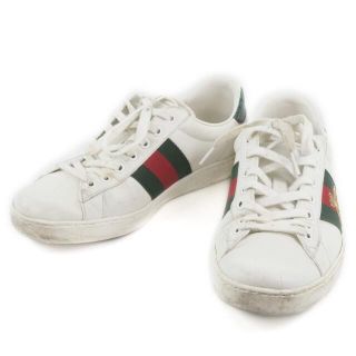 グッチ(Gucci)のグッチ BEEエンブロイダリー ローカット  429446  レザ(スニーカー)