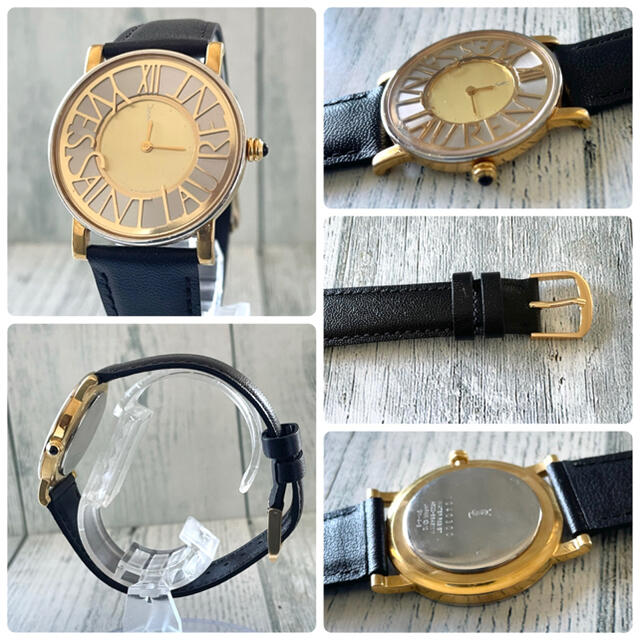 Saint Laurent(サンローラン)の【希少】Yves Saint Laurent 腕時計 YSL ゴールド ラウンド メンズの時計(腕時計(アナログ))の商品写真