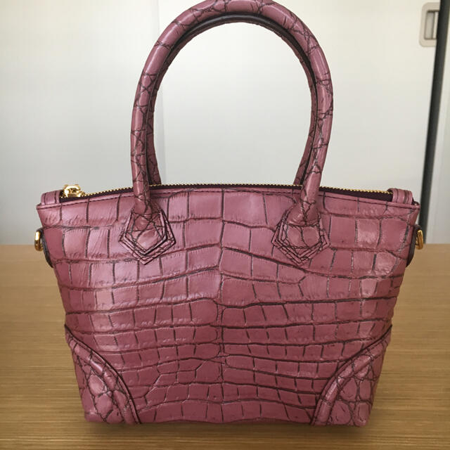 新品マットクロコダイルショルダー付きミニバック-tops.edu.ng