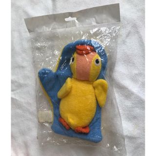 ボディウォッシュ　ミトン　お風呂　バス用品　タオル　ゴシゴシ　アヒル(タオル/バス用品)