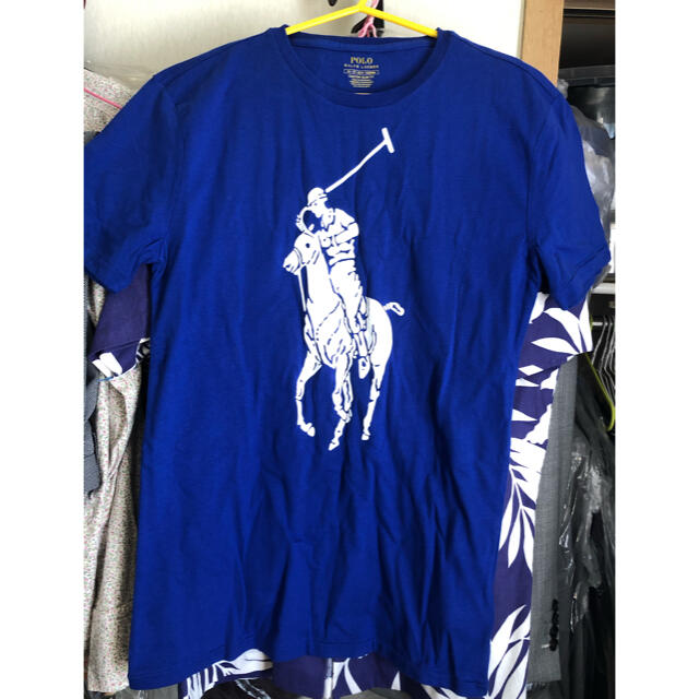 Ralph Lauren(ラルフローレン)の★新品★ラルフローレン ビッグポニープリントTシャツ ブルー/XS メンズのトップス(Tシャツ/カットソー(半袖/袖なし))の商品写真