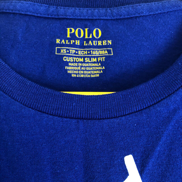 Ralph Lauren(ラルフローレン)の★新品★ラルフローレン ビッグポニープリントTシャツ ブルー/XS メンズのトップス(Tシャツ/カットソー(半袖/袖なし))の商品写真