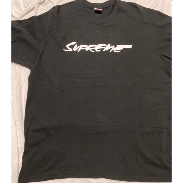 futura logo tee supreme L size BLACK